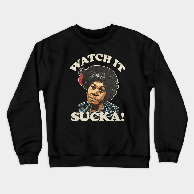 RETRO WATCH IT SUCKA! Crewneck Sweatshirt by CamStyles77